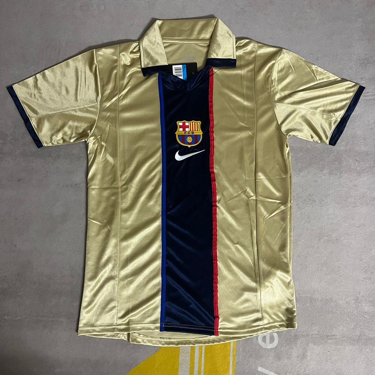 Rivaldo Barcelona 2001 2002 Season Retro Football Jersey Kit