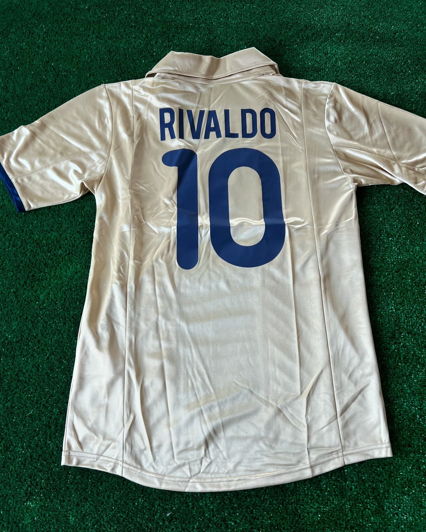 Rivaldo Barcelona 2001 2002 Season Retro Football Jersey Kit