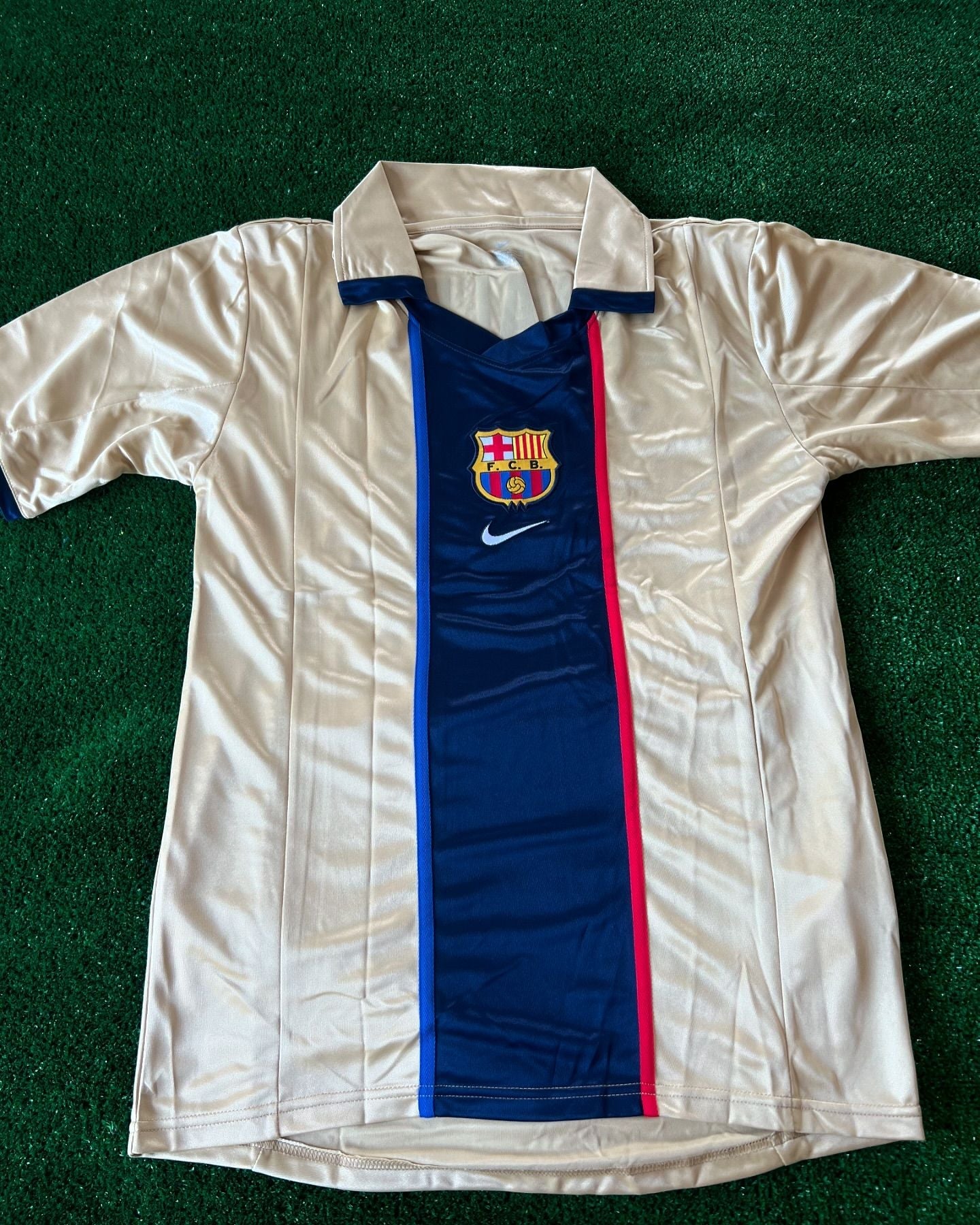 Rivaldo Barcelona 2001 2002 Season Retro Football Jersey Kit