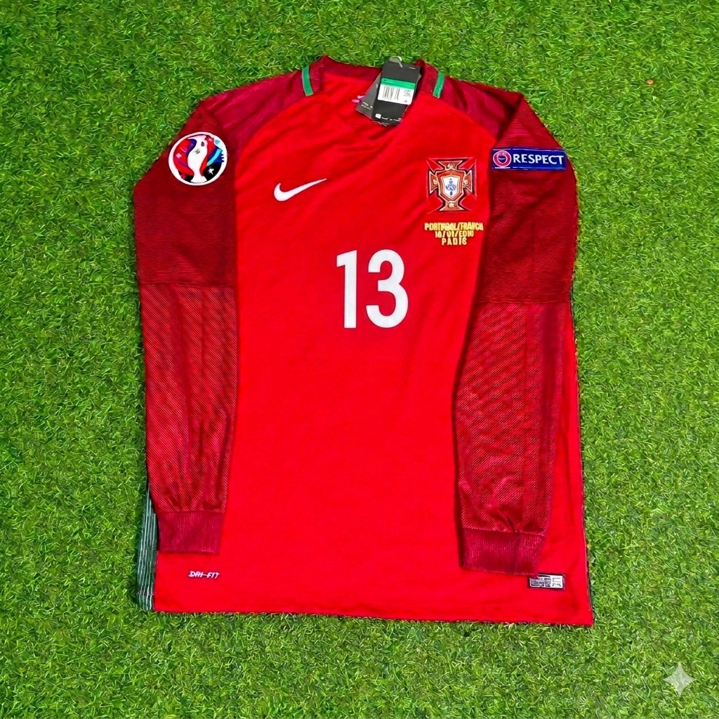 Portugal EURO 2016 Danilo 13- Final Long Sleeve Retro Football Jersey