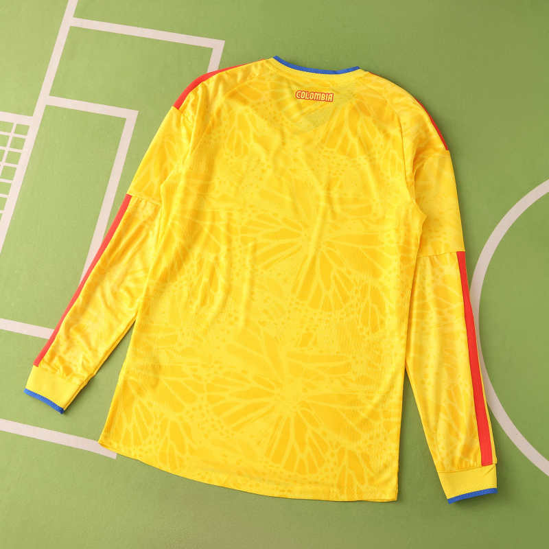 Colombia World Cup 2026 Home Long Sleeve Football Jersey