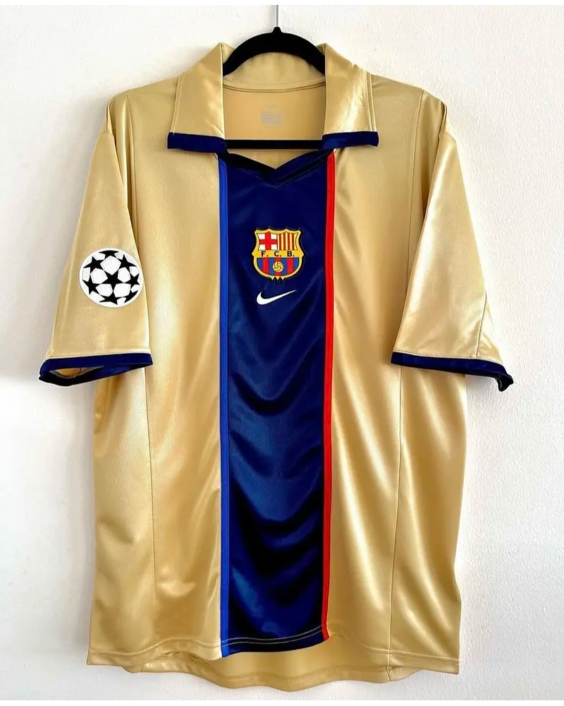 Juan Roman Riquelme Barcelona 2001 2002 Season Retro Jersey Maillot Trikot Maglia