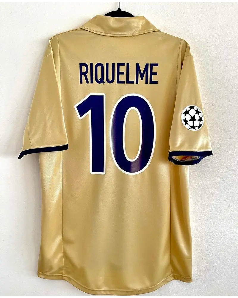 Juan Roman Riquelme Barcelona 2001 2002 Season Retro Jersey Maillot Trikot Maglia