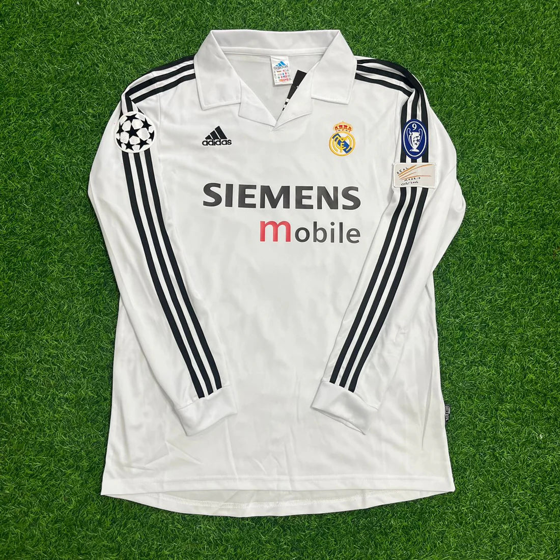 Ronaldo Nazario #R9 Real Madrid 2002 2003 White Home Football Jersey Shirt Trikot Maillot
