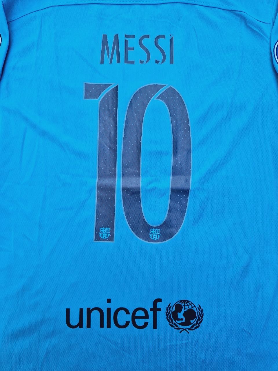 Lionel Messi Barcelona 2015 - 2016 Champions League Retro Football Jersey Kit