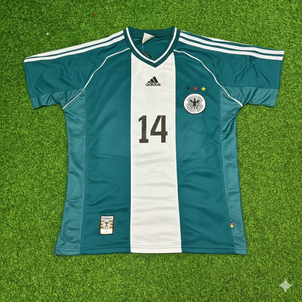 Germany World Cup 1998 Markus Babbel Away Retro Football Jersey