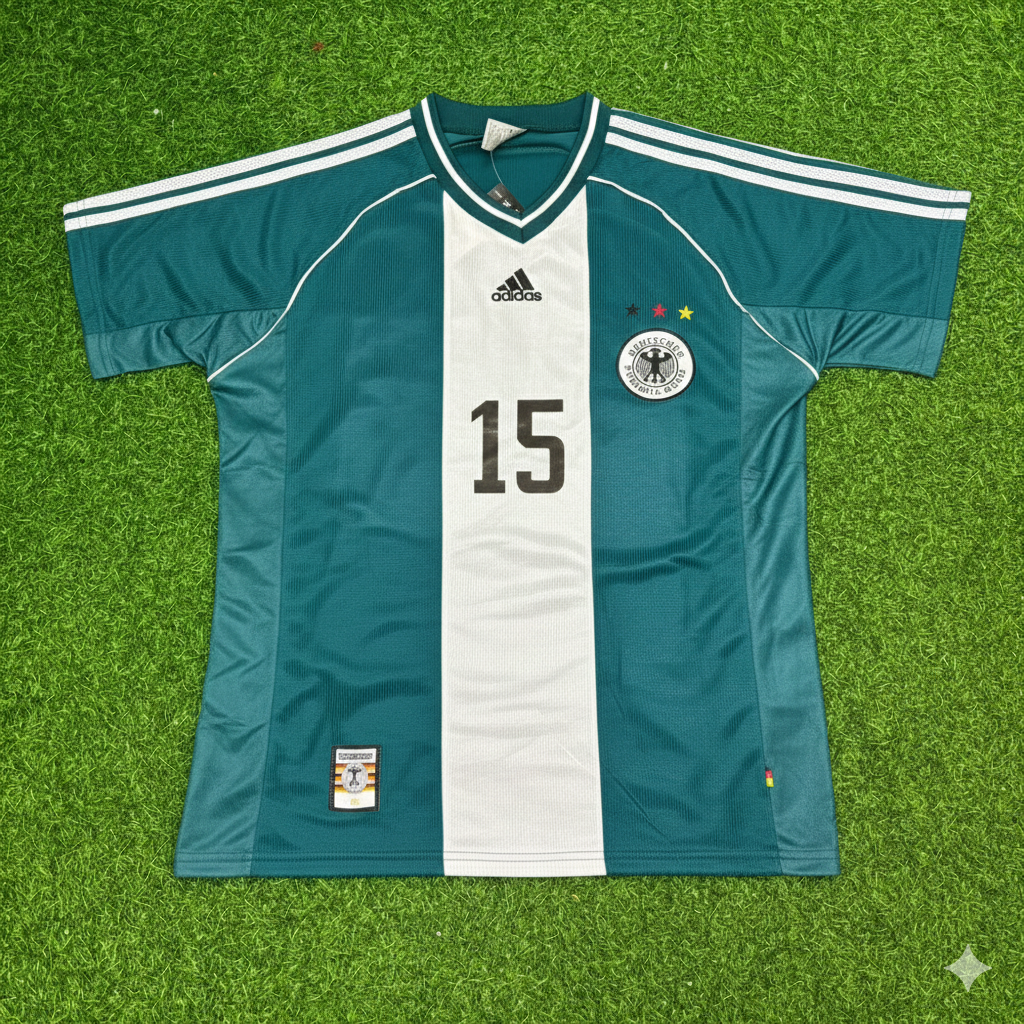 Germany World Cup 1998 Steffen Freund Away Retro Football Jersey