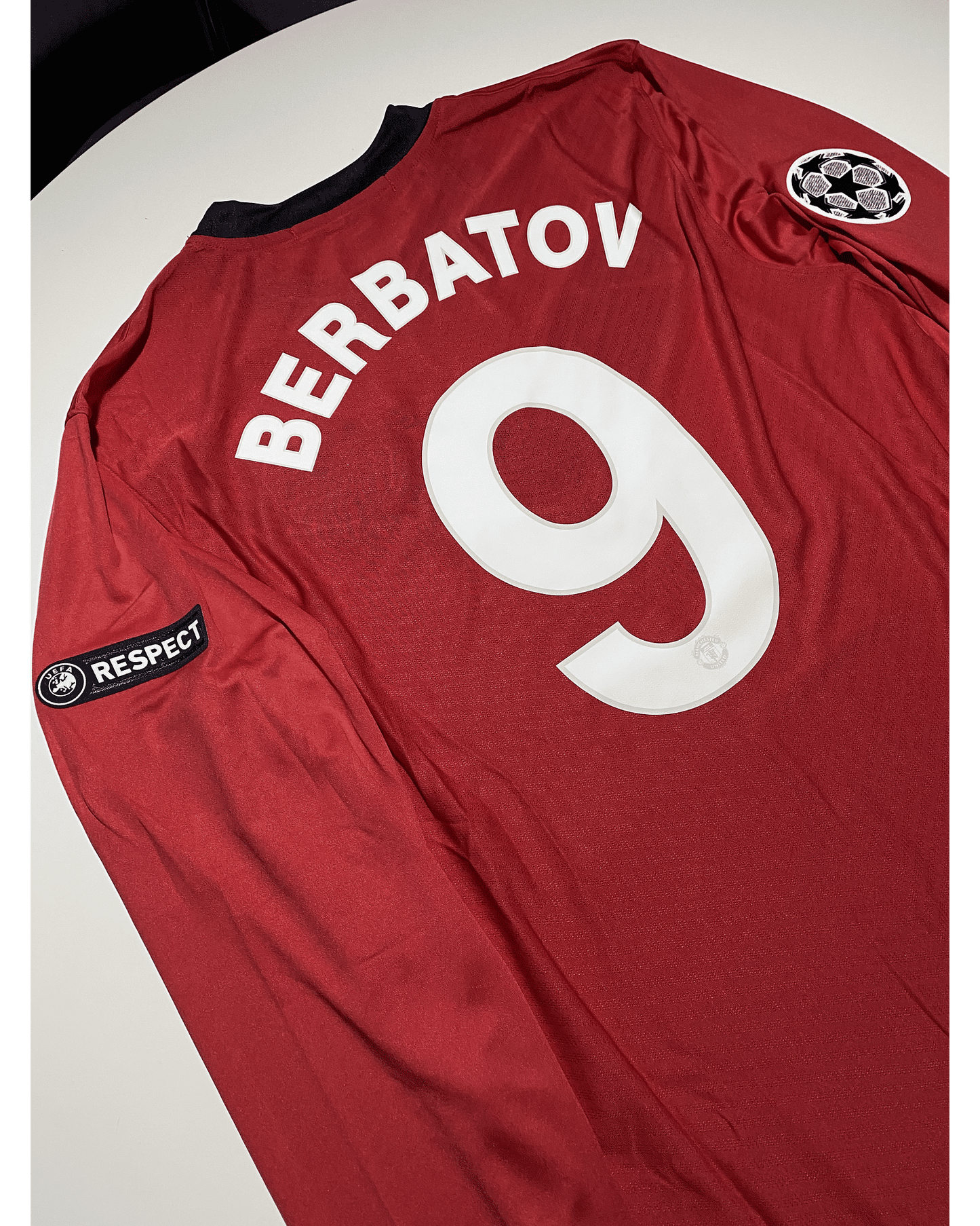 Dimitar Berbatov 9 - Manchester United Champions League 2009/10 Retro Kit Jersey Maillot Trikot