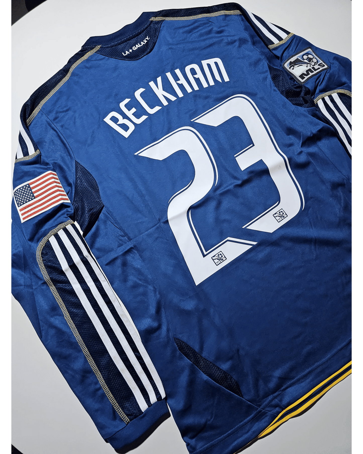 David Beckham 23 - LA Galaxy 2011/12 MLS Retro Kit Jersey Maillot Trikot