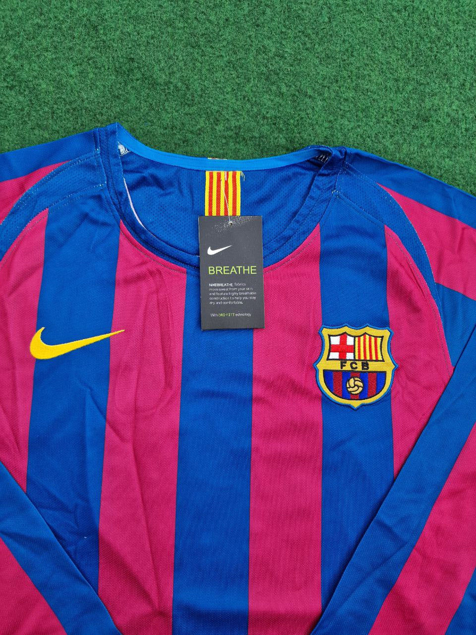 Ronaldinho Gaucho Barcelona 2014 Retro Football Jersey Kit