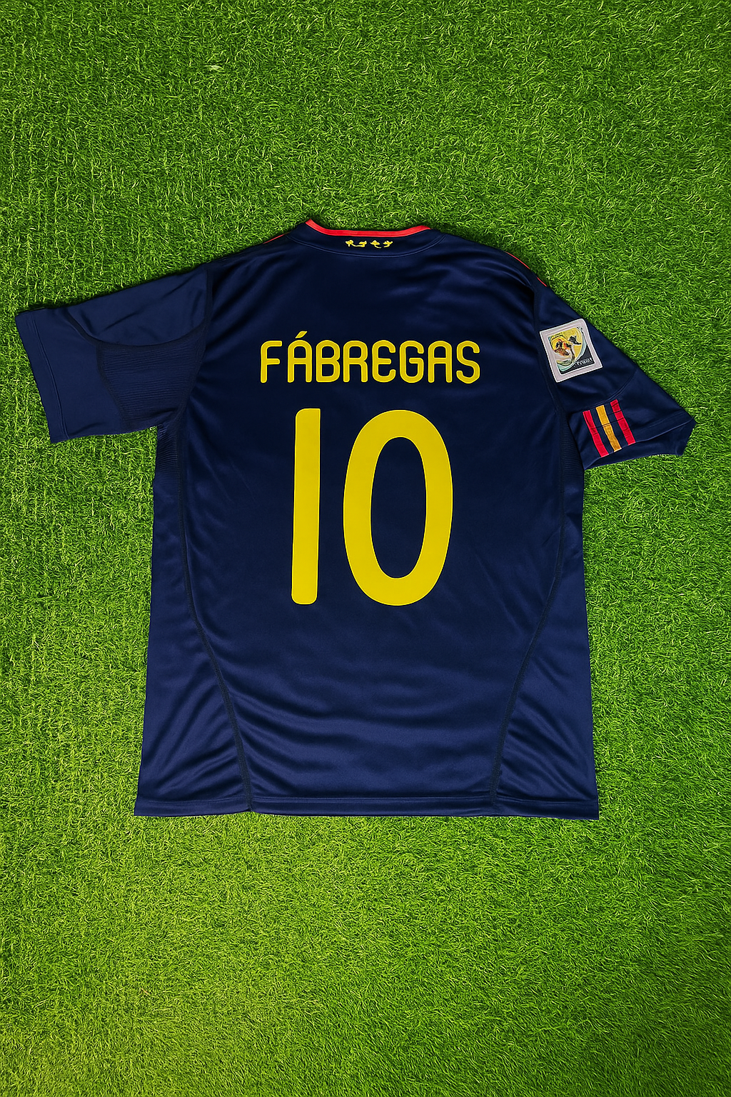 #10 Cesc Fabregas - Spain 2010 World Cup Final Retro Jersey Trikot Soccer Kit