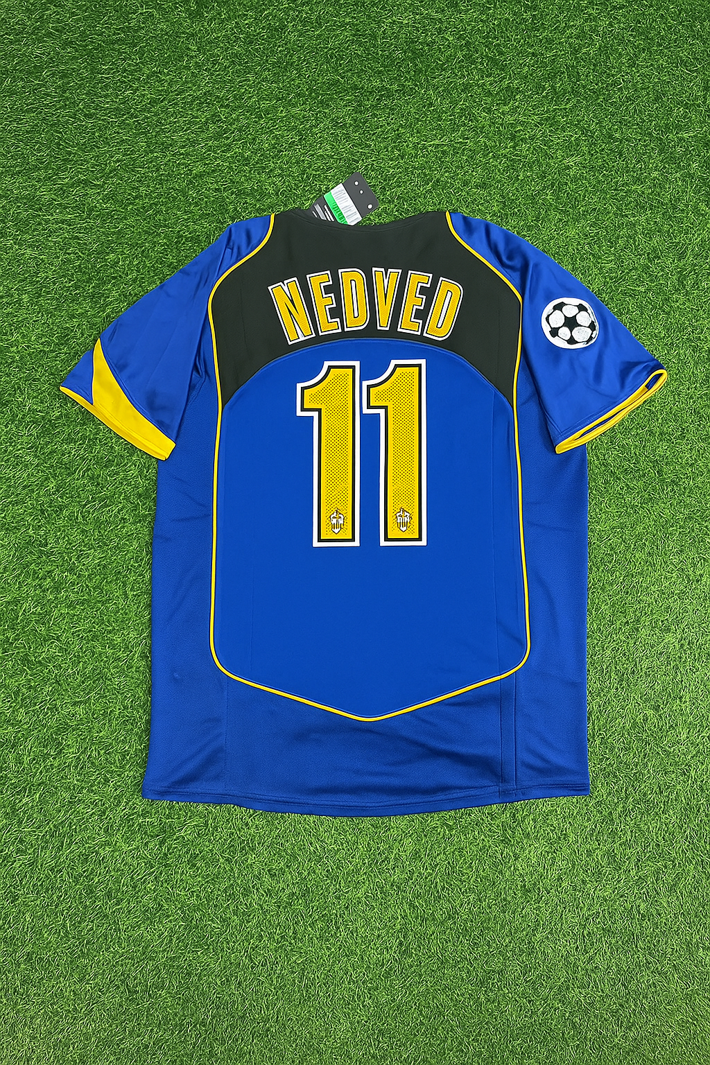 Juventus Pavel Nedved 2004-2005 Blue Retro Jersey Soccer Kit | Trikot | Maillot Soccer Kit