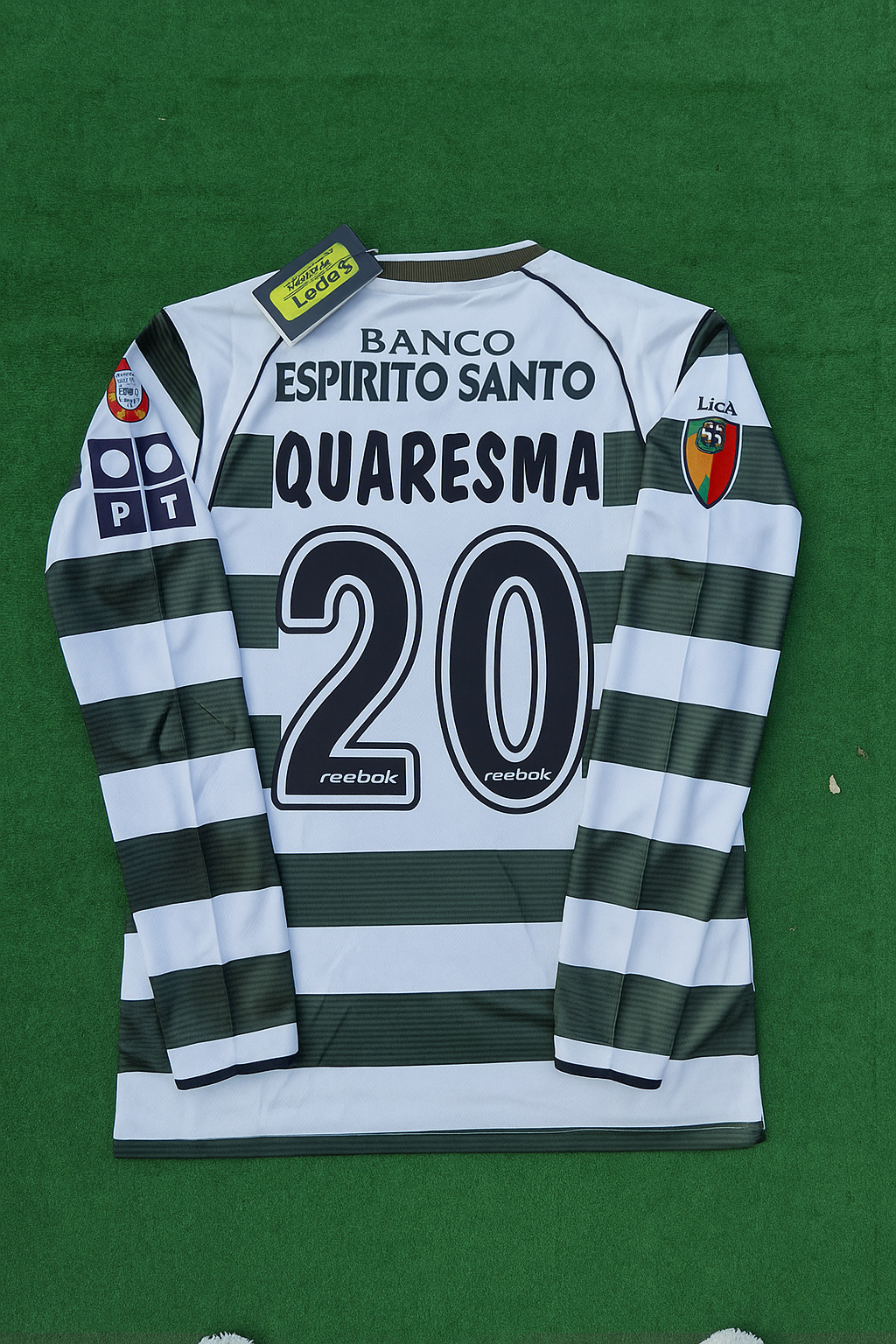 Sporting Ricardo Quaresma Lisbon Retro Long Sleeve Soccer Jersey Trikot Forma Soccer Kit
