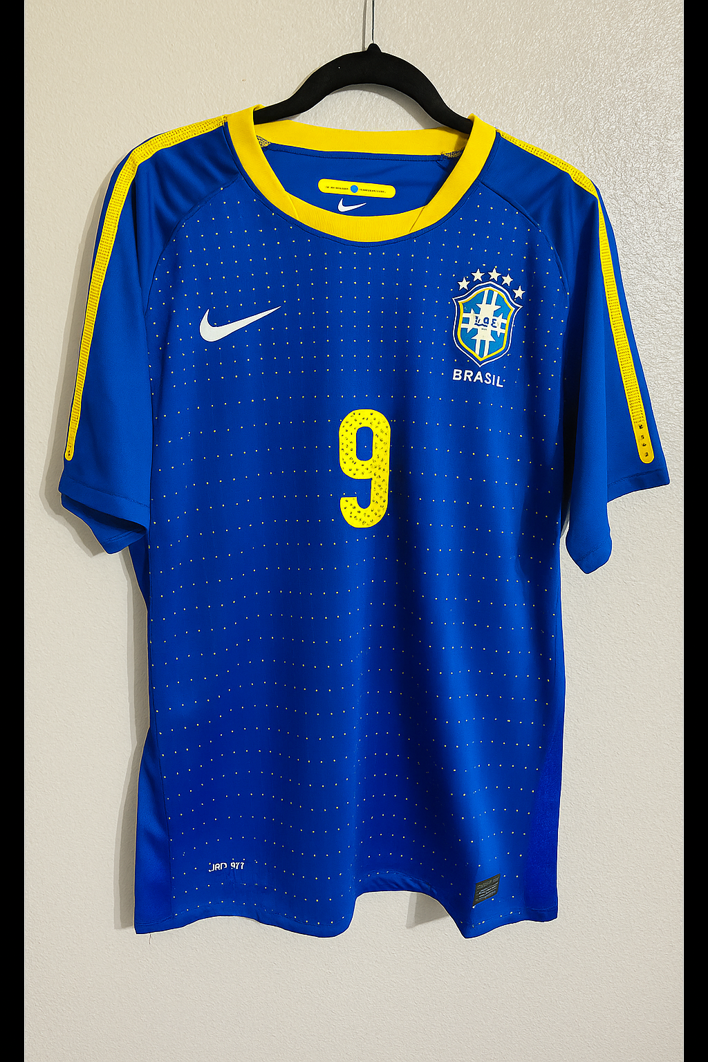 Brazil World Cup 2010 Alexandre Pato Retro Blue Football Jersey