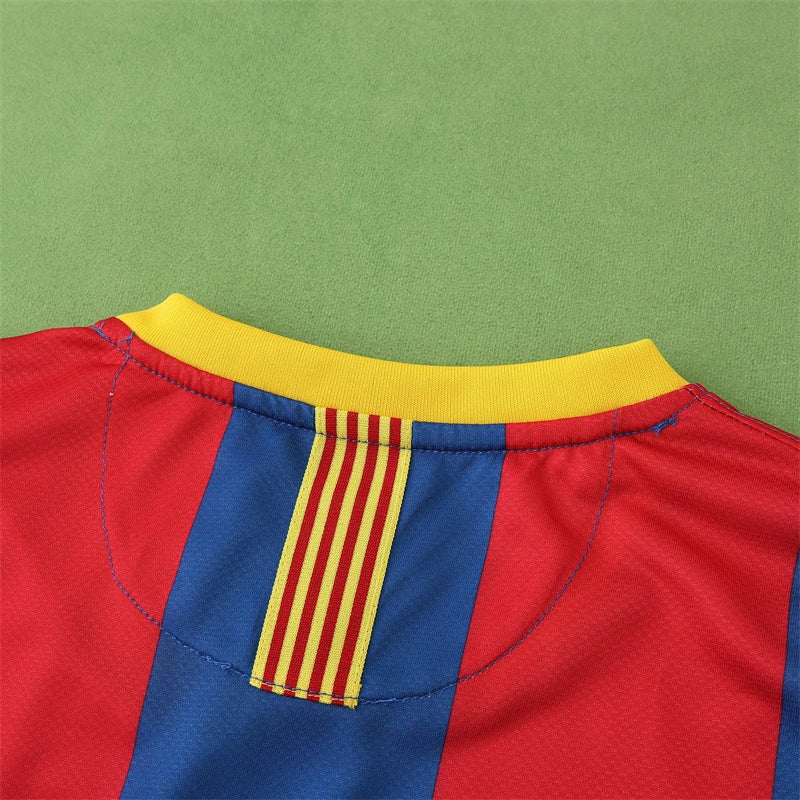 10/11 FC Barcelona Season Home final match RetroJersey Trikot Soccer Kit