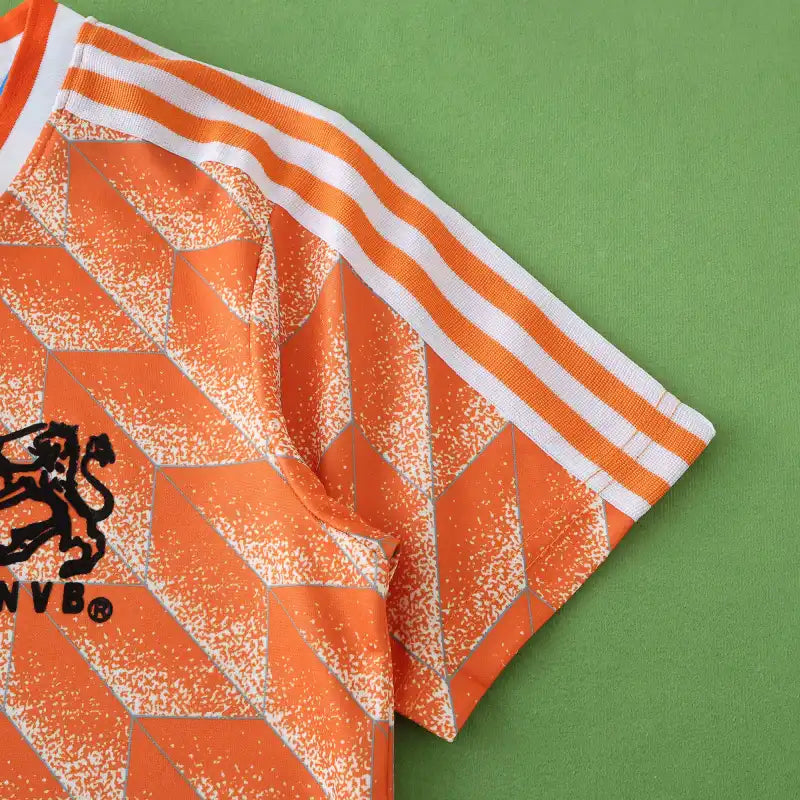 Netherlands 1988 Home Retro Kids Kit Jersey KinderTrikot Maillot Enfant