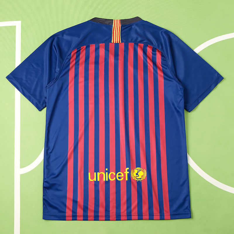 Barcelona 2018/19 Season Home Retro Football Jersey