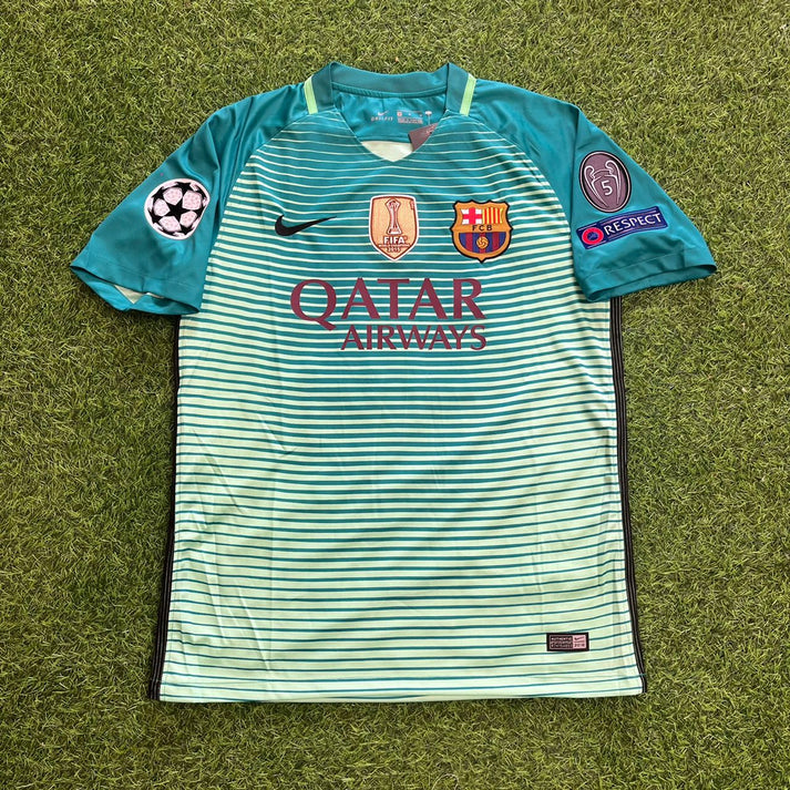 Barcelona Ivan Rakitić #4 2016/17 Away Retro Football Jersey