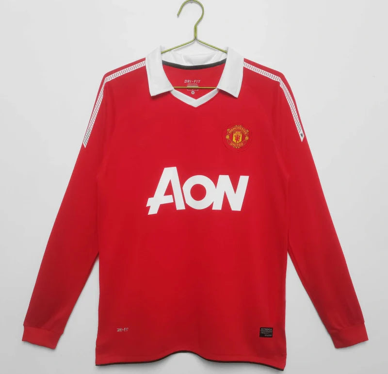 Manchester United 2010-2011 Long Sleeves Retro Jersey