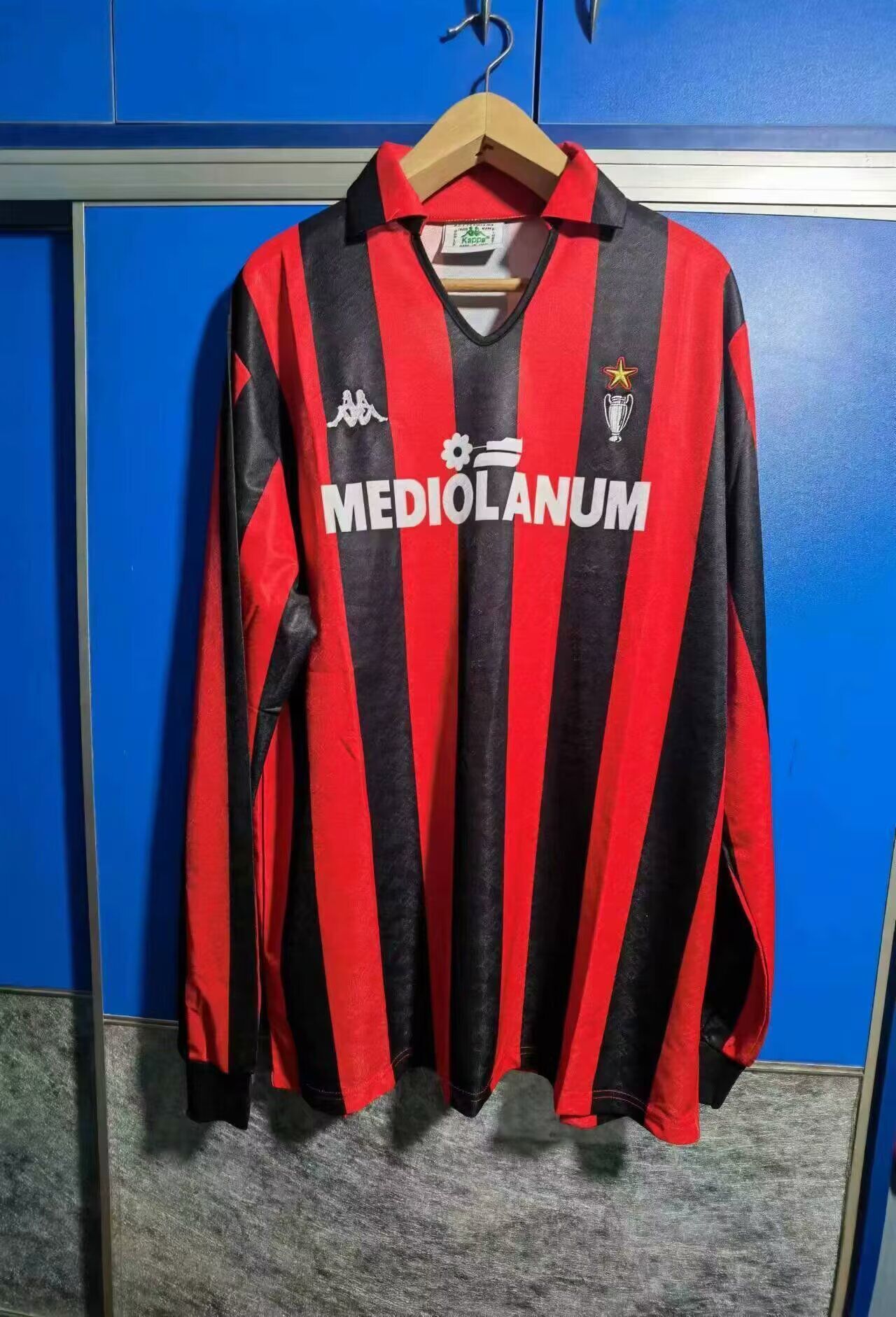 Ac Milan 1989 1990 Retro Long Sleeve Football Jersey