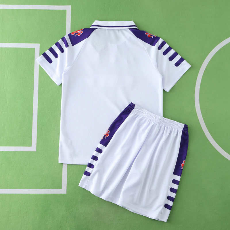 Fiorentina 1998 Away Kids Retro Football Jersey Kit