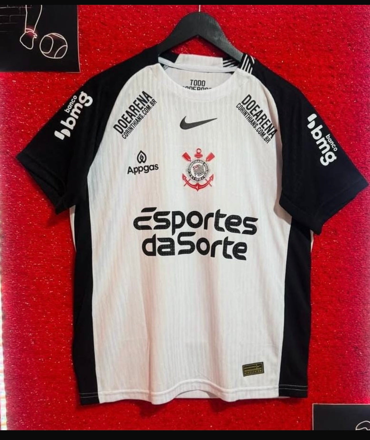 Memphis Depay Corinthians New Season 2026 White Football Jersey Trikot