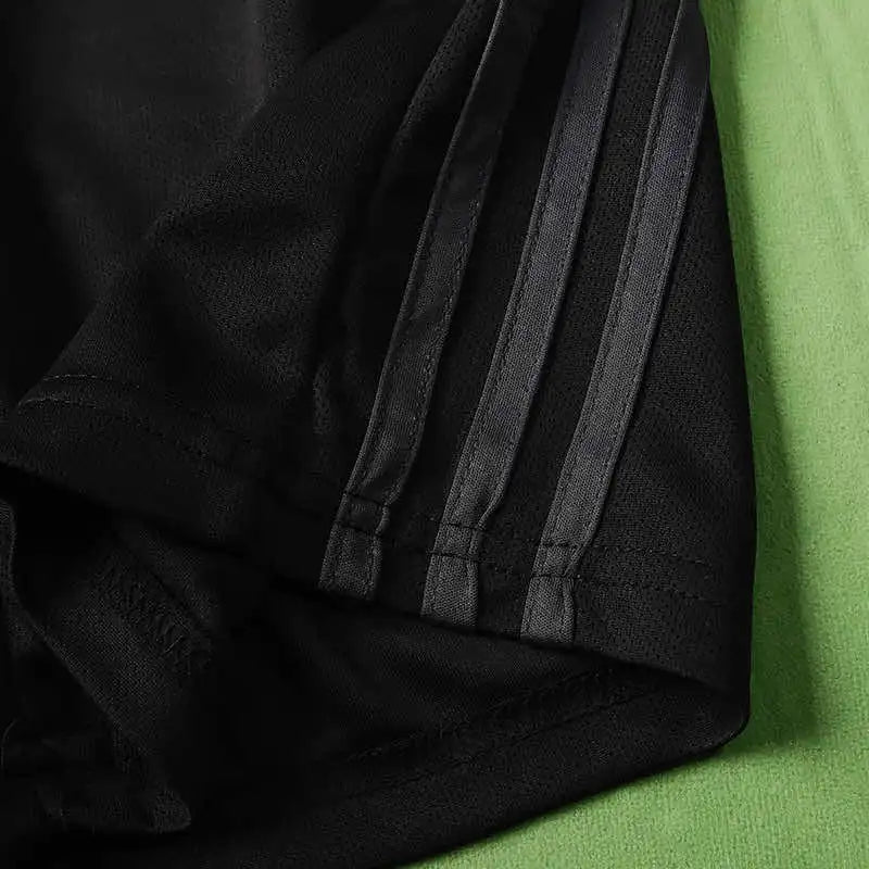 Deutschland schwarzer Trainingsanzug langarmiger Regenmantel Germany Custom Coat Germany Tracksıit