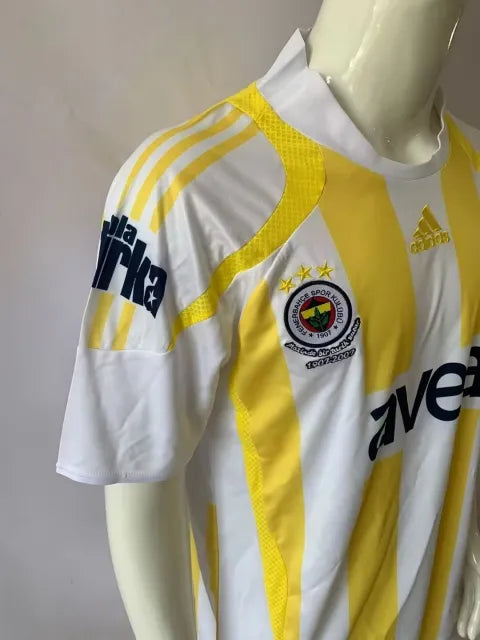Souza Alex de Fenerbahçe 2007-2008 White Retro Kit Jersey – | Trikot | Maillot Soccer Kit