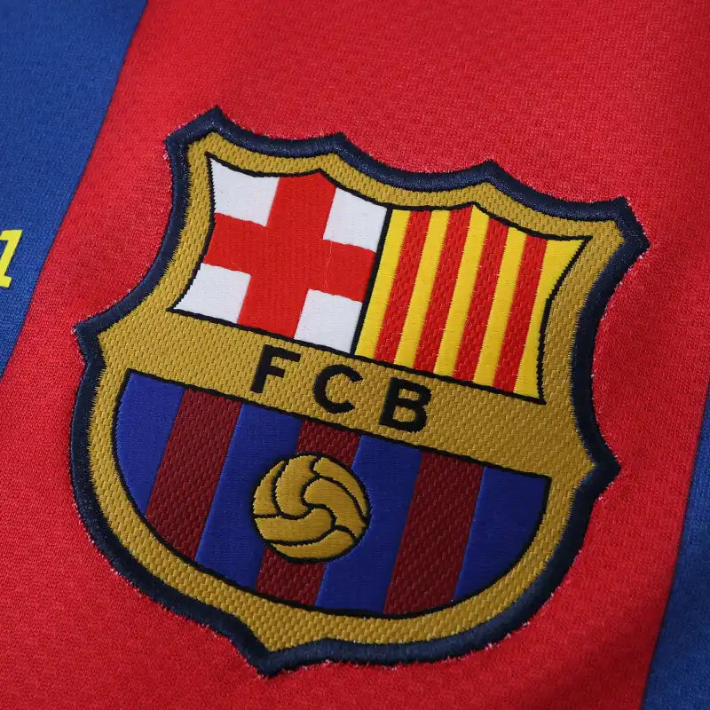 10/11 FC Barcelona Season Home Final Match Retro Jersey Trikot Soccer Kit