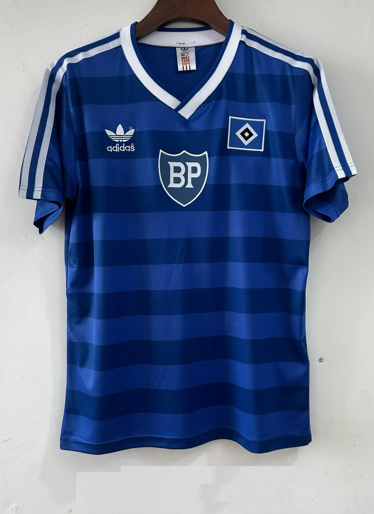 Hamburger SV Retro Heimtrikot 1986 Blau Fuball HSV 1986 Blaues Heimtrikot Soccer Kit Football Jersey