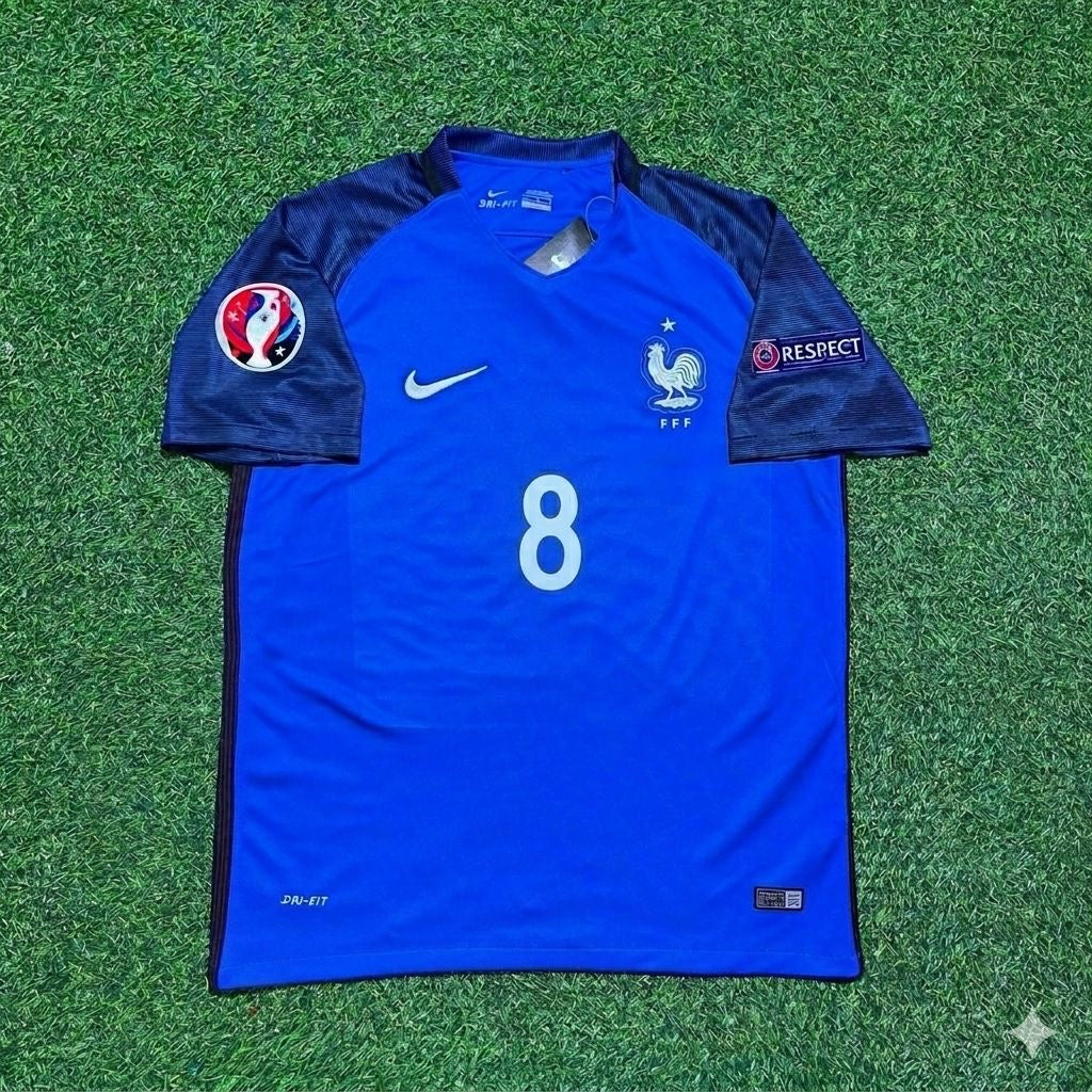 France EURO 2016 Dimitri Payet #8 Home Retro Football Jersey