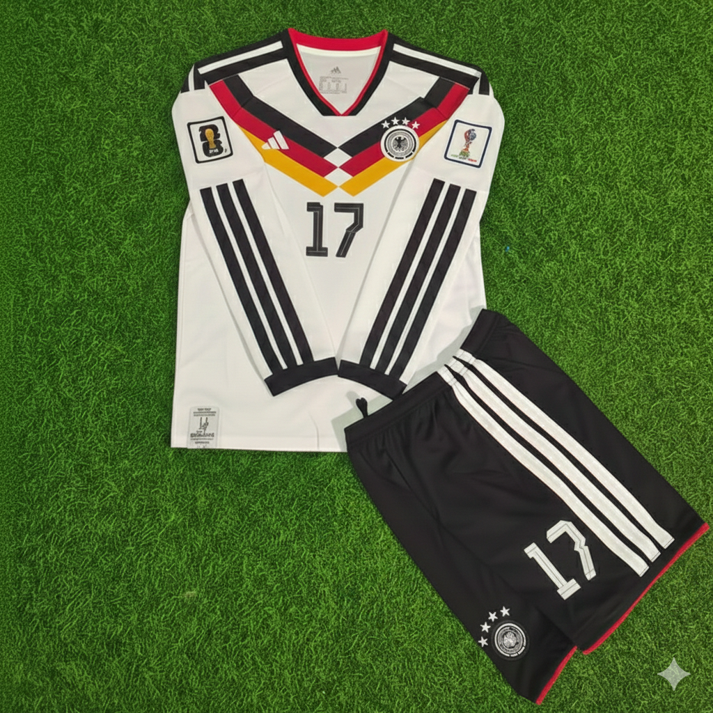 Germany 2026 Florian Wirtz #17 Kids Long Sleeve Home Soccer Kit Football Jersey