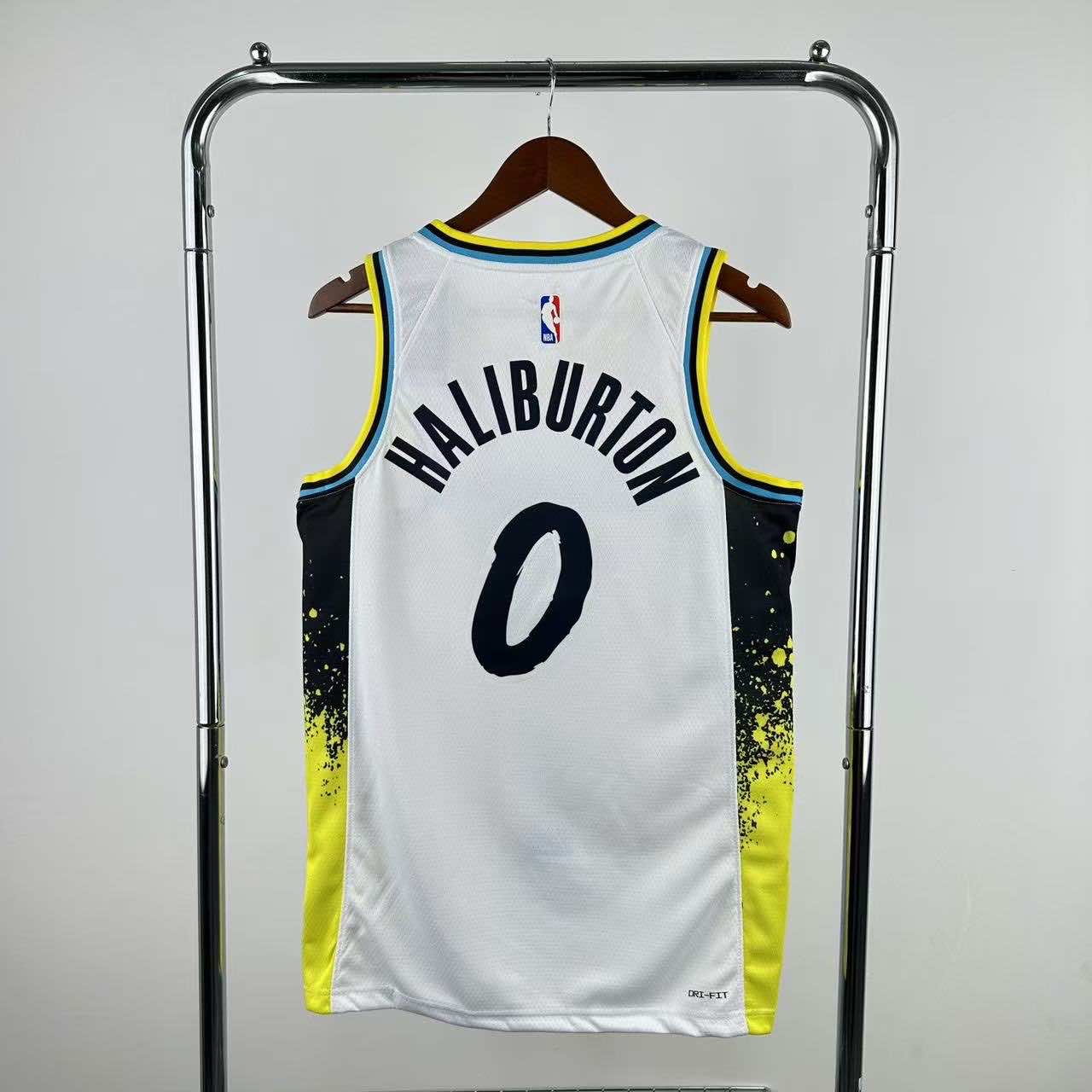 Indiana Tyrese Haliburton Pacers Nba Jersey Soccer Kit