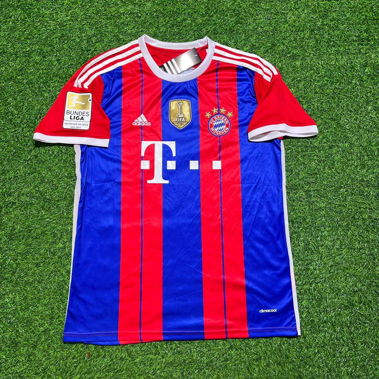 Dante #4 Bayern Munich 2014 2015 Home Retro Patch Football Jersey