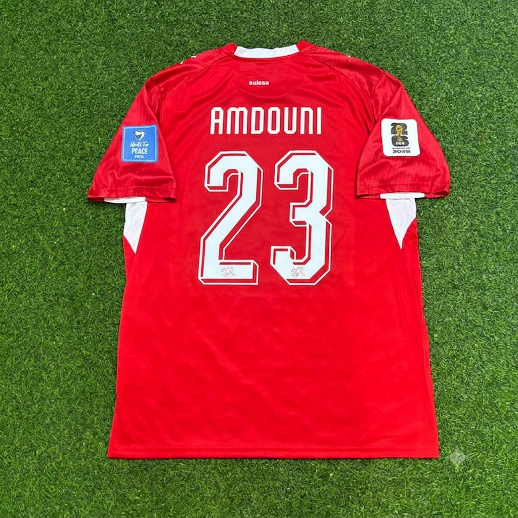 Switzerland World Cup 2026 Zeki Amdouni 23- Football Jersey Kit