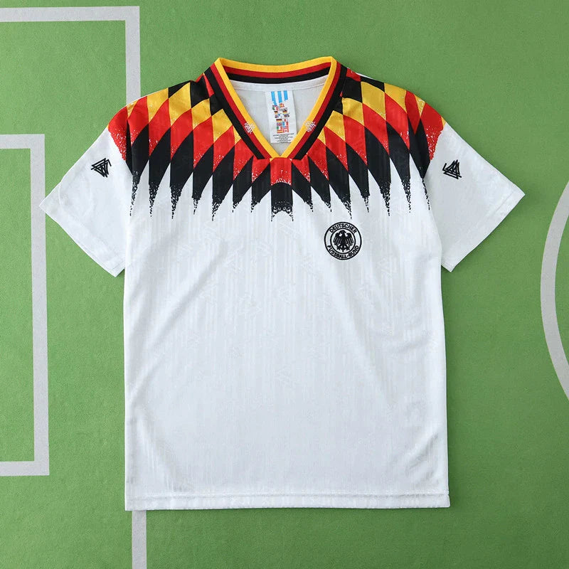 Germany 1994 Home Retro Kids Kit Jersey KinderTrikot Maillot Enfant