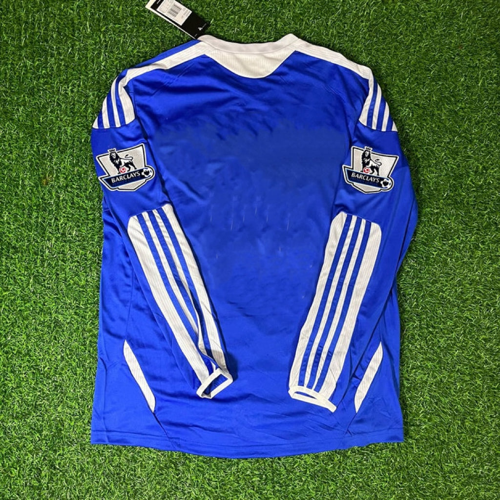 Chelsea 2011 2012 EPL Patch Retro Long Sleeve Football Jersey