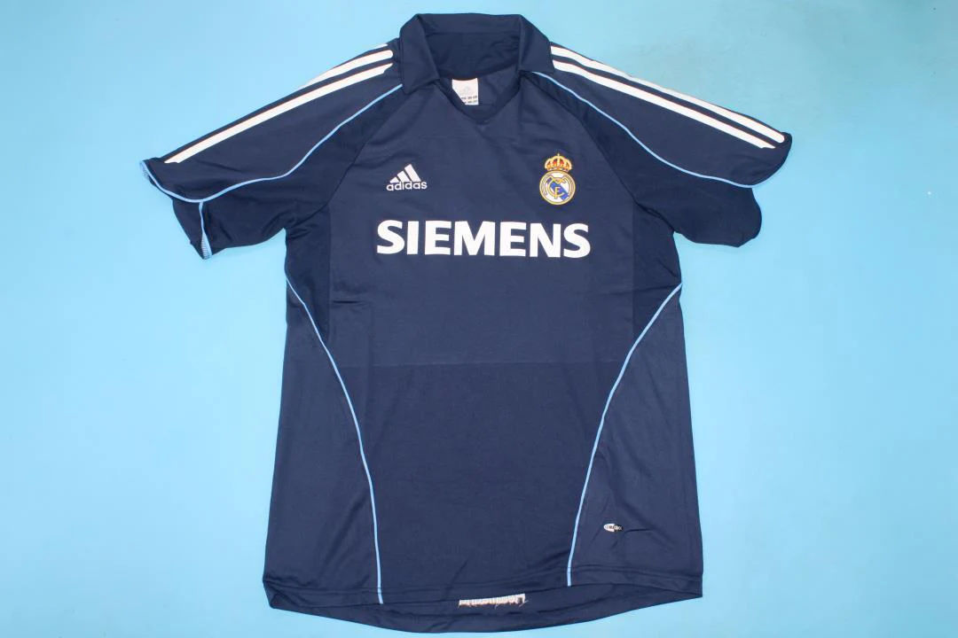 David Beckham #23 Real Madrid 2005-2006 Away Dark Blue Retro Jersey