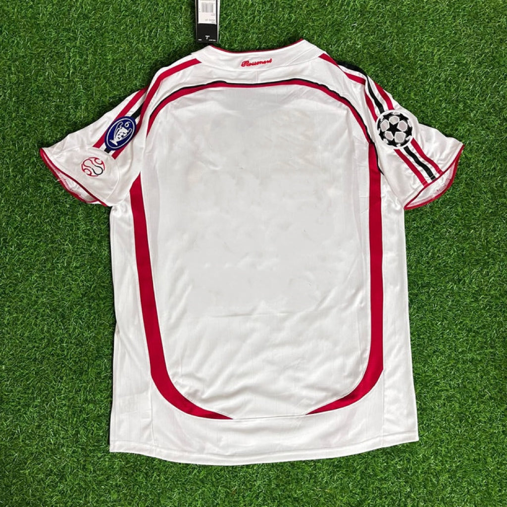 Milan 2007 Final Athene Champions League Final White Retro Football Jersey Kit