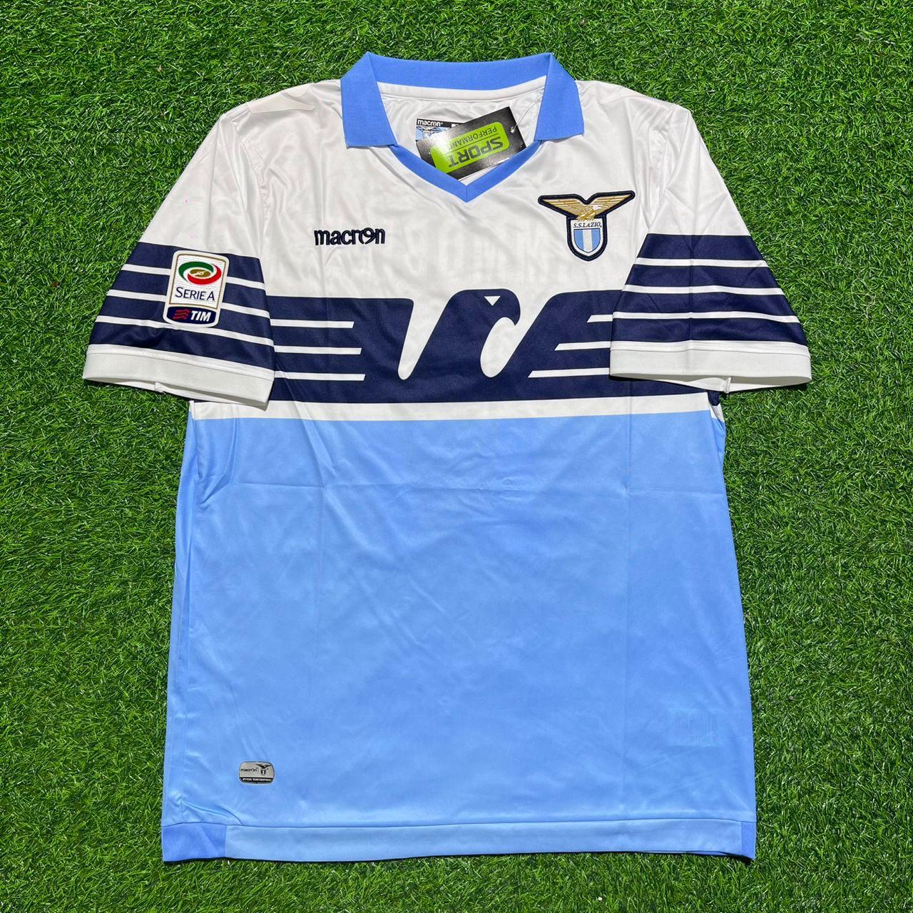 Paolo Negro #2 Lazio White Blue Retro Home Football Jersey Kit