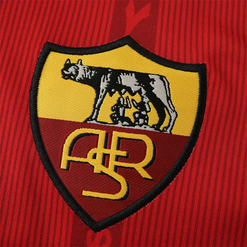 99/00 A.S Roma Season Home Red Retro Jersey Trikot Soccer Kit