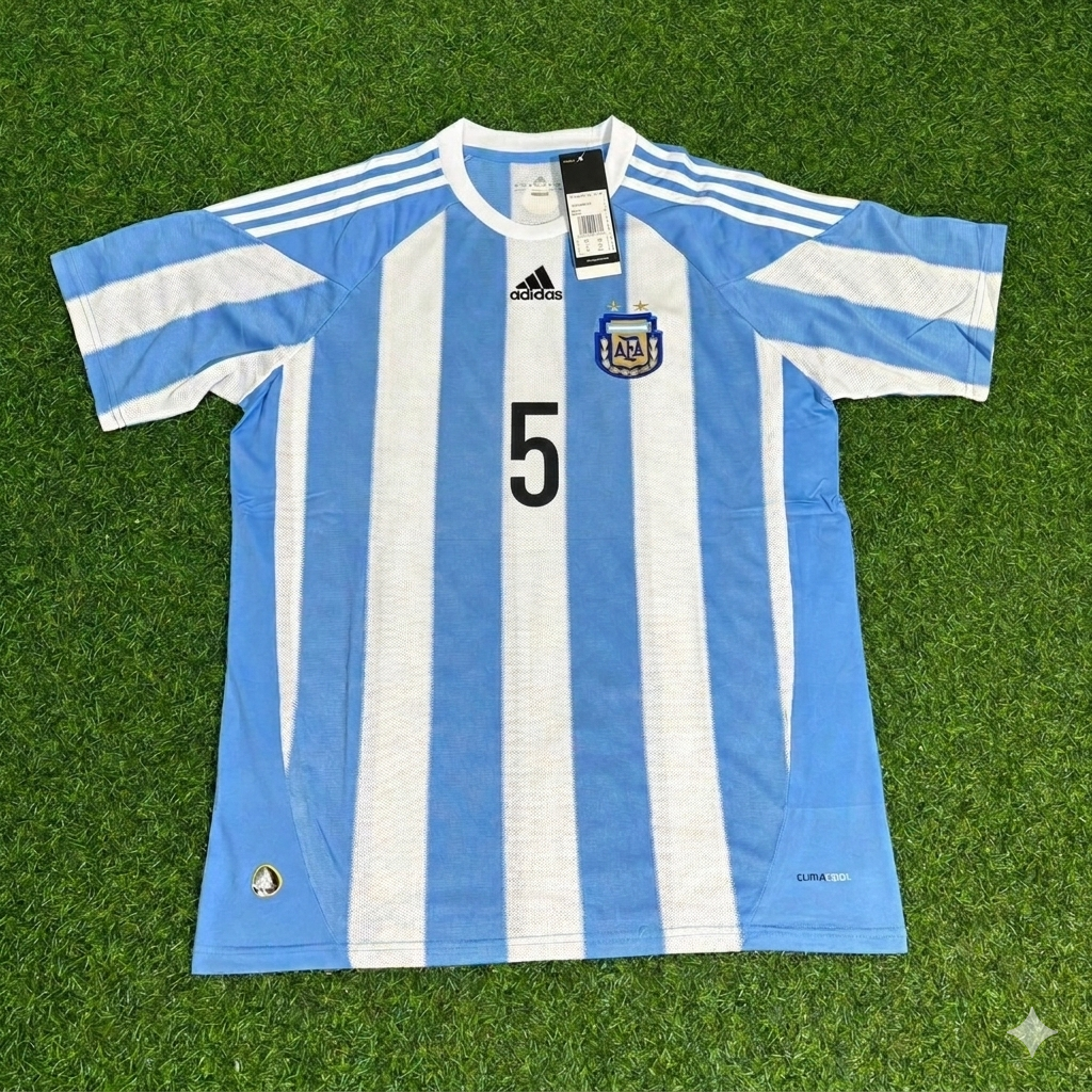 Argentina World Cup 2010 Esteban Cambiasso 5- Retro Football Jersey