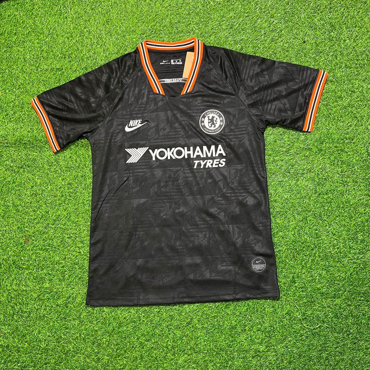 N’golo Kante 7- Chelsea 2019/2020 Away Black Retro Football Jersey Collection