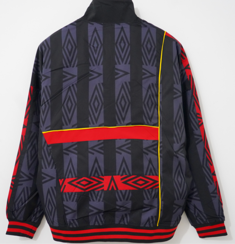Manchester United 1993/1995 Black & Red Windbreaker Hoodies Paradise Edition