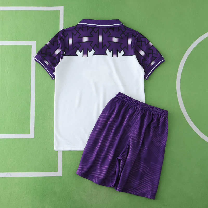 Fiorentina 1992/1993 Away Kids Retro Football Jersey