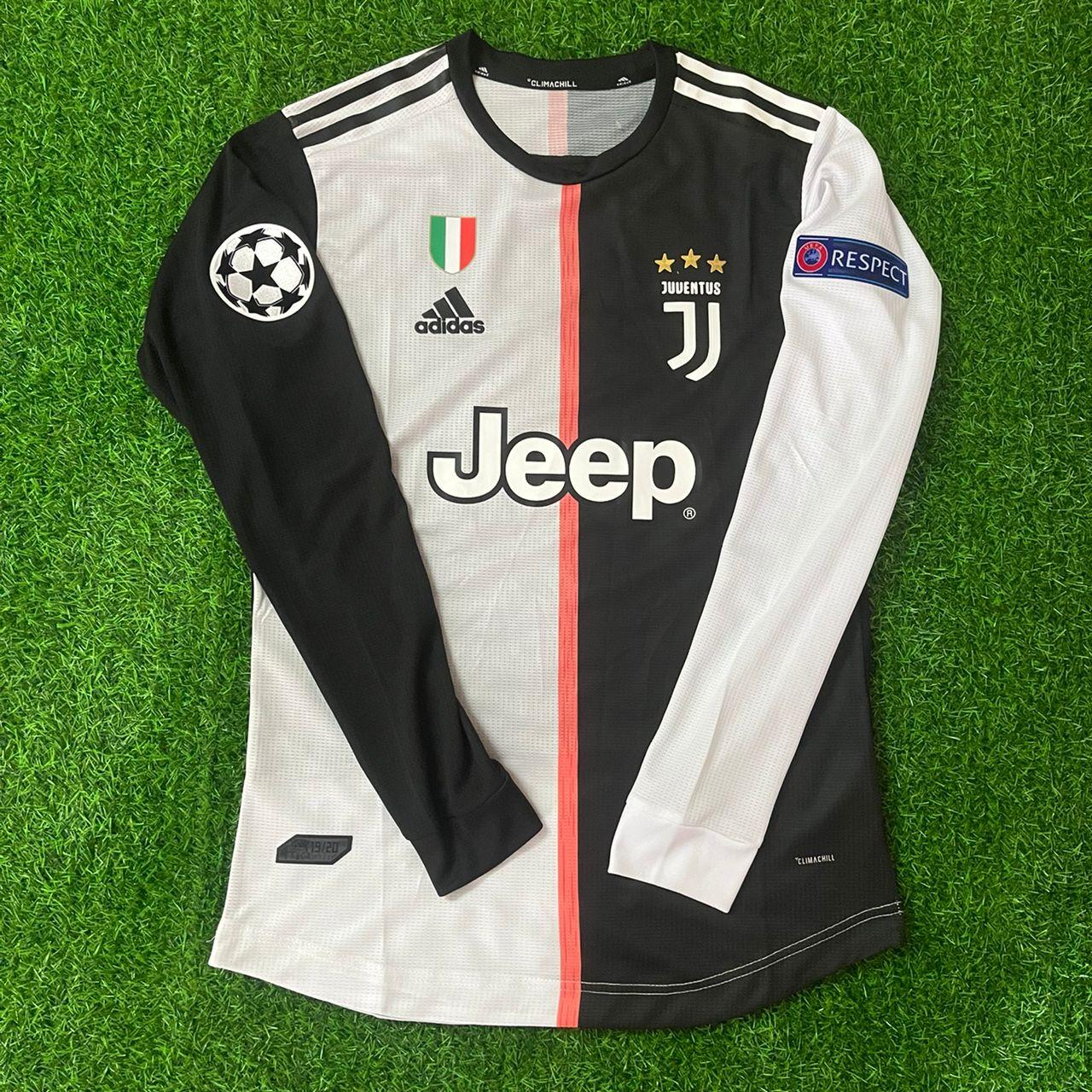 Aaron Ramsey 8- Juventus Long Sleeve 2019 2020 Retro White Black Football Jersey