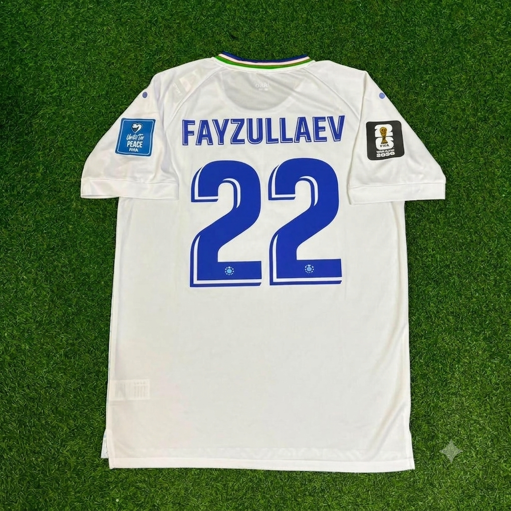 Uzbekistan World Cup 2026 Abbosbek Fayzullaev Football Jersey