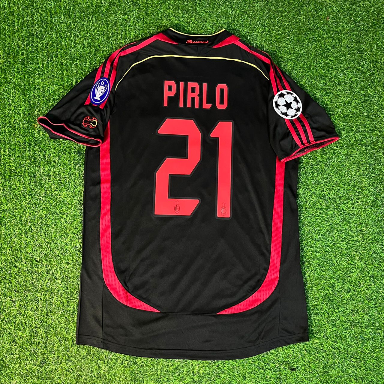 21 Andrea Pirlo – AC Milan 2006–2007 Retro Kit Jersey – | Trikot | Maillot | Maglia Soccer Kit