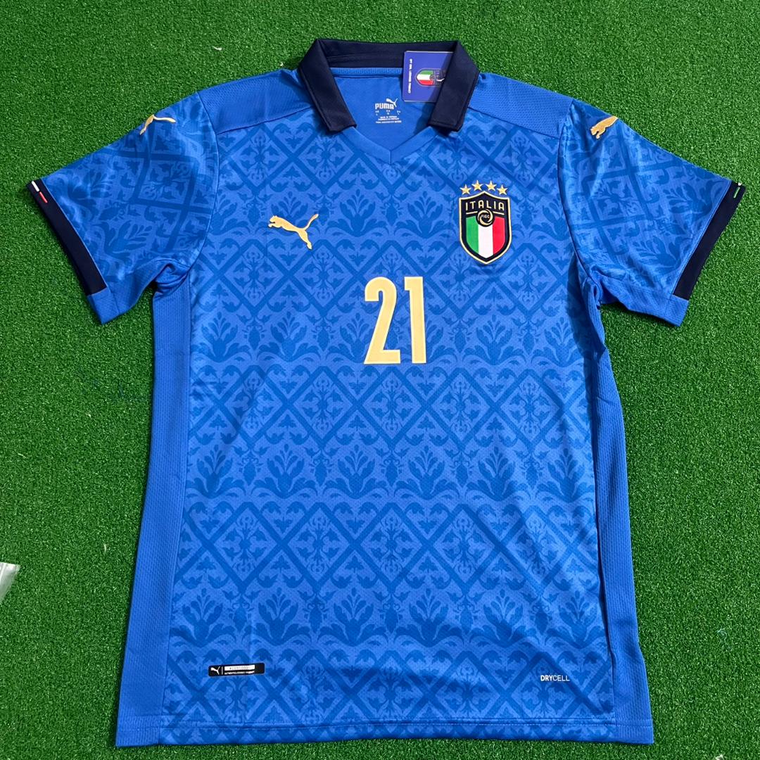 21 Andrea Pirlo – Italy EURO 2020 Final Retro Soccer Jersey – | Trikot | Maillot Soccer Kit