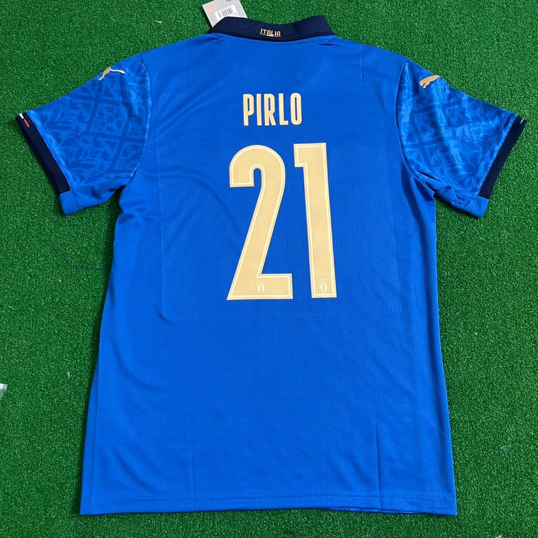 21 Andrea Pirlo – Italy EURO 2020 Final Retro Soccer Jersey – | Trikot | Maillot Soccer Kit